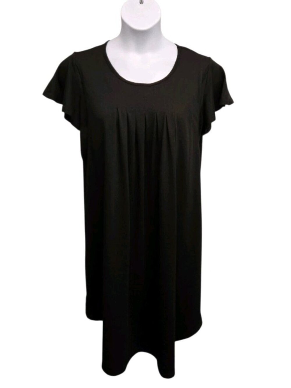 Ekouaer Womens Large Black Nursing Maternity Short Sleeve Nightgown Comfort